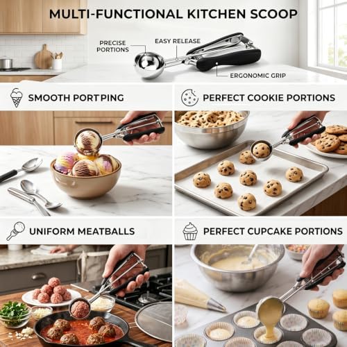 Cookie Scoop 2 Tablespoon, #40/2 Tbsp Cookie Scoops