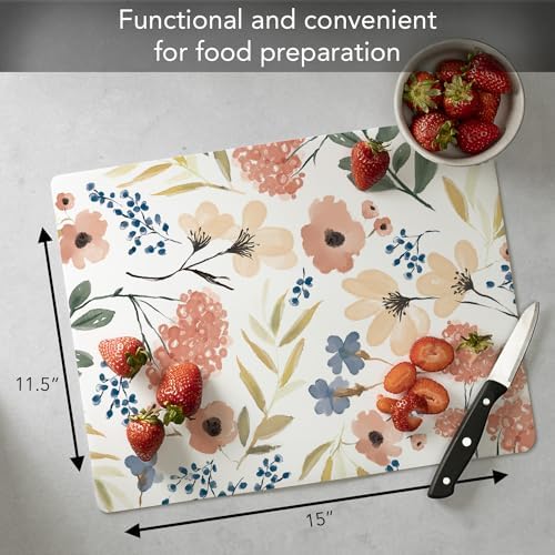 Cut N' Funnel Meadow Designer Flexible Cutting Board Mat