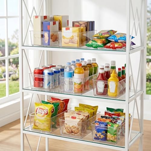 Vtopmart 4pcs Clear Storage Bins