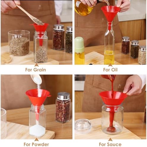 4 PCS Plastic Kitchen Funnel Set
