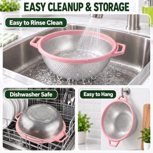 HiramWare Stainless Steel Colander