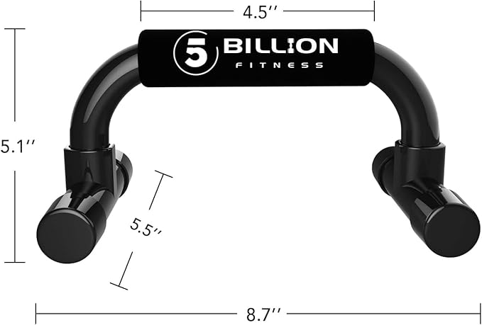 Push up Bars,5BILLION Strength Training Push Up Handle,Portable Calisthenics Bar for Home Gym Workout, Pushup Bar Calisthenics Equipment,Up to 330Lbs
