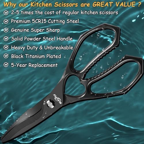 SUCCFLY Heavy Duty Kitchen Scissors