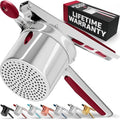 PriorityChef Large 15oz Potato Ricer, Heavy Duty Stainless Steel Potato Masher