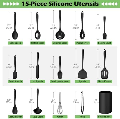 Homikit Silicone Cooking Utensil Set