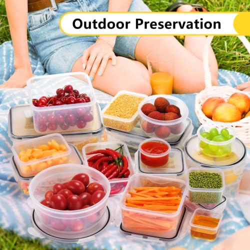 34 PCS Food Storage Containers Set