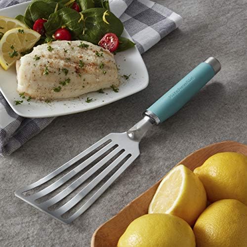 KitchenAid KO024OHAQA Gourmet Stainless Steel Flex Turner, Aqua Sky