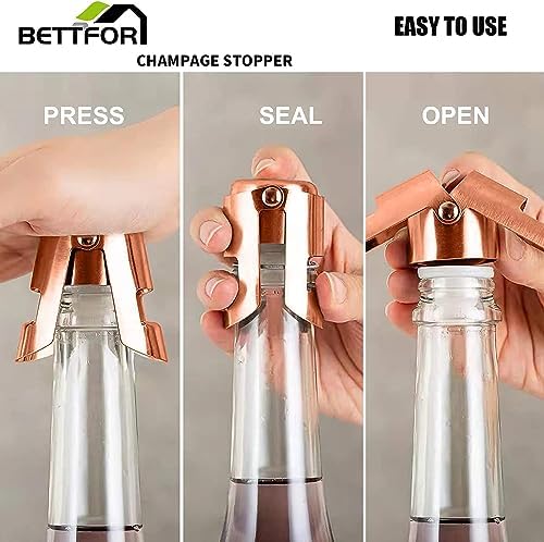 Champagne Stoppers with Stainless Steel Champagne Saver with Food Grade