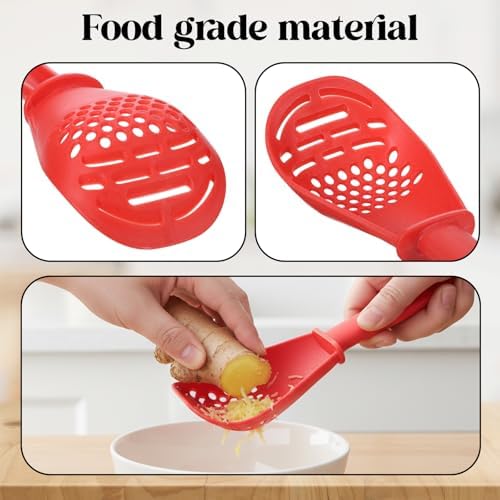 2 Pcs 6-in-1 Multifunctional Kitchen Cooking Spoon Heat Resistant Kitchen