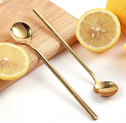 4 PCS 6.7 Inches Coffee Spoons, Stirring Spoons, Tea Spoons Long Handle