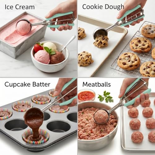 #110 Extra Mini Cookie Scoop, 1Tsp/5ml/ 0.17oz Tbsp Cookie Dough Scoop