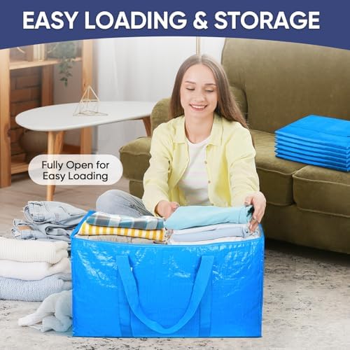 TICONN 6 Pack Extra Large Moving Bags Heavy Duty