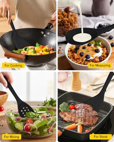 BUNDLEPRO Silicone Cooking Utensils Set