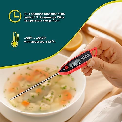 Copkim 6 Set Digital Food Thermometer Long Probe Instant