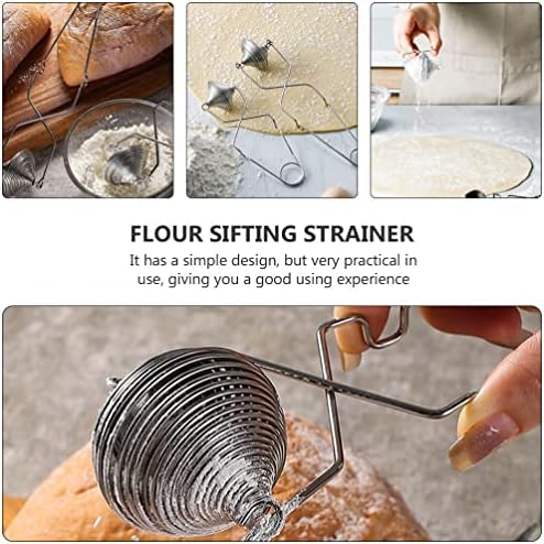 Cabilock Stainless Steel Flour Sieve Handheld Sifter