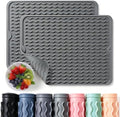 2 Pack Caketime Silicone Dish Drying Mat