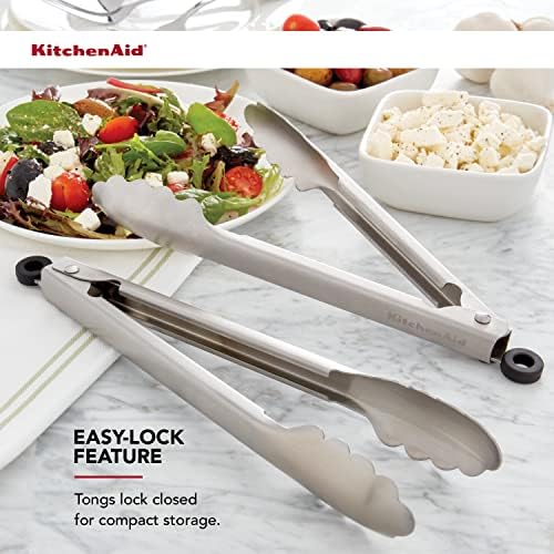 KitchenAid Universal Utility and Serving Stainless Steel Kitchen Tongs