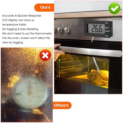 Digital Oven Thermometer -58°F to 572°F/-50°C-300°C, Thermometer