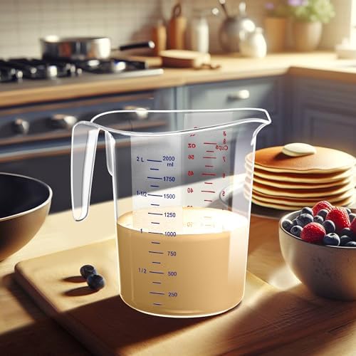 Amazing Abby - Melissa - 64-Ounce Plastic Measuring Pitcher, 8-Cup Food-Grade