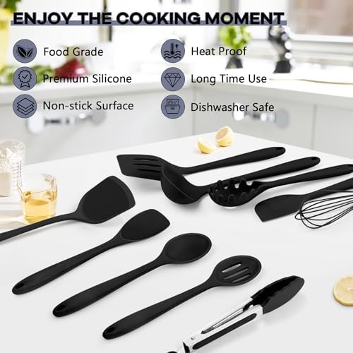 TeamFar Silicone Cooking Utensils