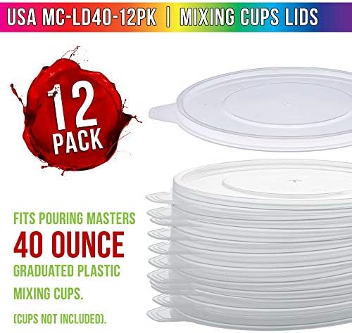 Pouring Masters 12-Pack Mixing Cup Lids