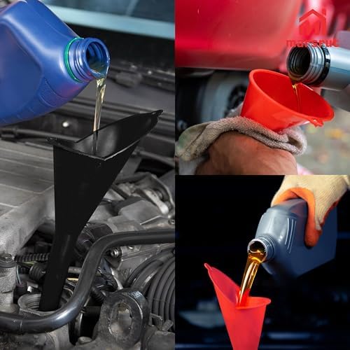 2pcs Long Skinny Neck Oil Funnel