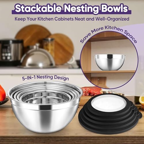 Herogo 5-Piece Mixing Bowls