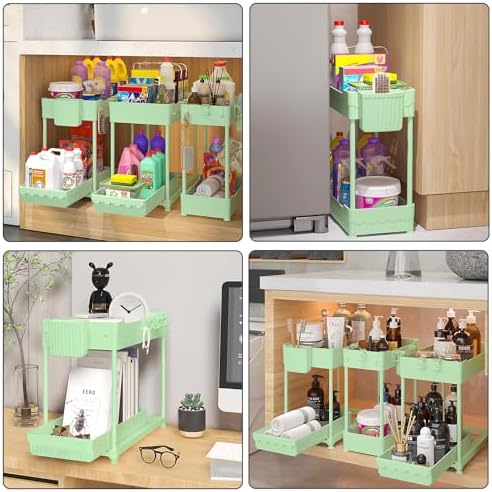 Sevenblue 3-Pack 2-Tier Under Sink Organizers