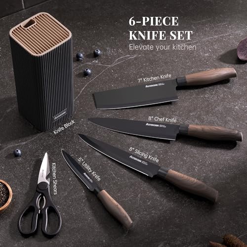 Astercook Knife Set, 6-Piece Kitchen Knife Set