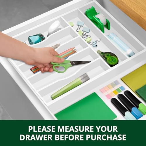 ROYAL CRAFT WOOD Luxury Bamboo Kitchen Drawer Organizer