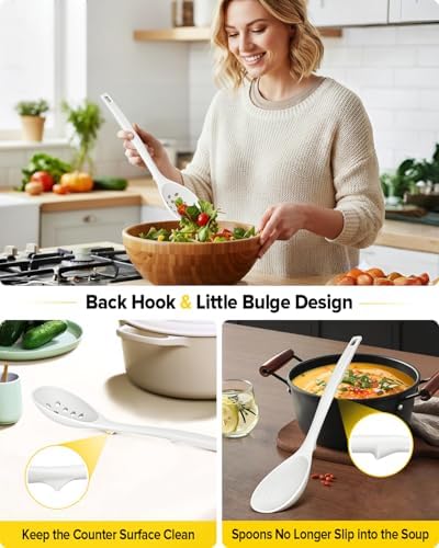 BUNDLEPRO Silicone Cooking Spoons