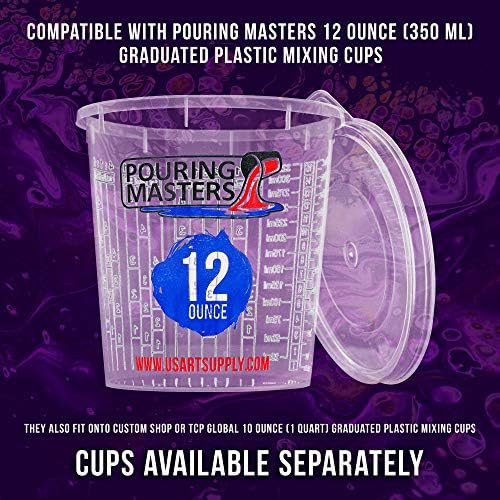 Pouring Masters 12-Pack Mixing Cup Lids