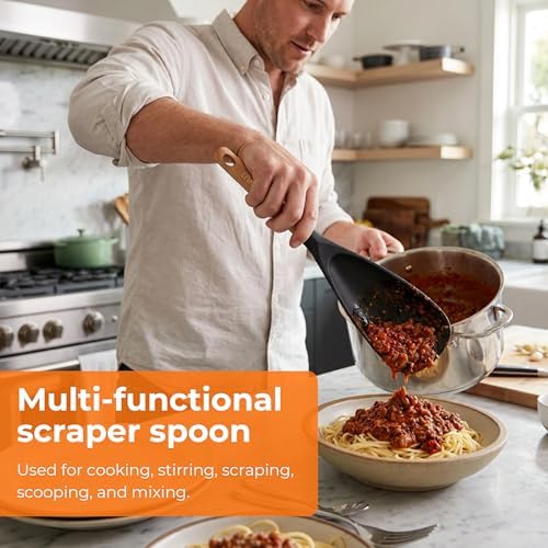 13" & 11" Silicone Cooking Spoons 2-Pack