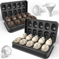 LUSHYUM Skull Ice Cube Mold Tray