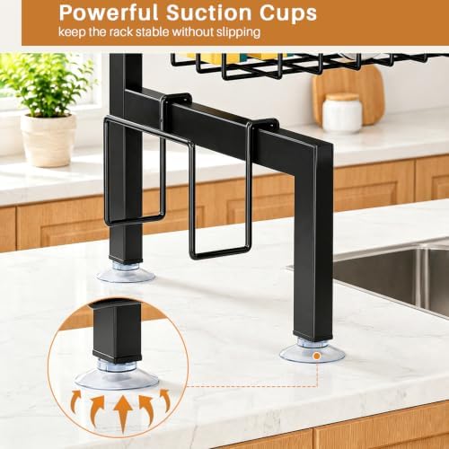 NestOrganix Over The Sink Dish Drying Rack, Dish Drying Rack