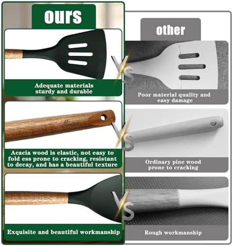 Non-Stick Silicone Cooking Utensils Set