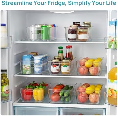 Vtopmart 4pcs Clear Storage Bins