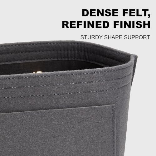 Purse Organizer Insert for Longchamp L, 9-Pocket Felt