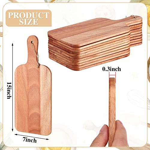Patelai 12 Packs Wooden Cutting Board Set
