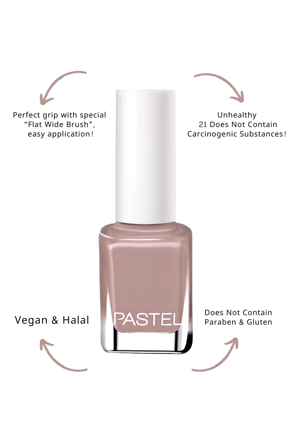 Pastel Vegan Nail Polish - 120 Shades, Cruelty-Free, Chemical-Free Beauty