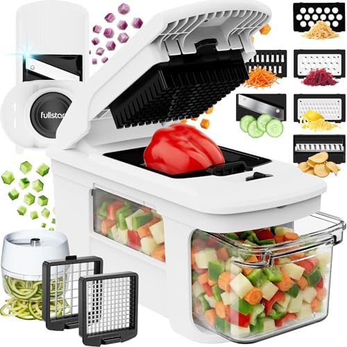 Fullstar Pro XL Vegetable Chopper & Mandoline Slicer, 11-in-1 Kitchen Tool