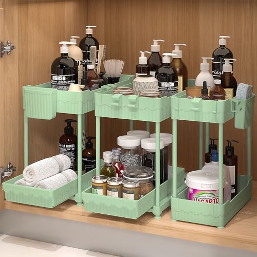 Sevenblue 3-Pack 2-Tier Under Sink Organizers