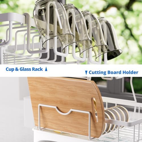Godboat 2-Tier Dish Drying Rack