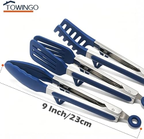 9" Kitchen Tongs for cooking