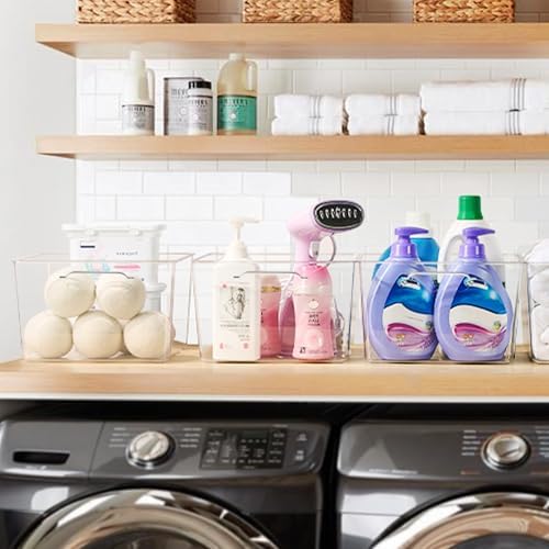 Vtopmart 10 Pack Extra Large Clear Storage Bins, 11x11 Cube Organizer