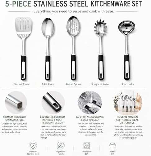 Stainless Steel Cooking Utensils Set