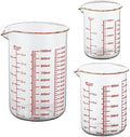 High Borosilicate Glass Measuring Cup Set-V-Shaped Spout，Includes 250ml