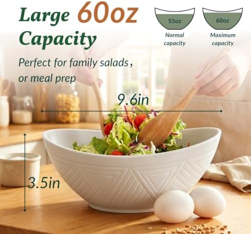 Homienly 9.6 inch Serving Bowls, Large Serving Dishes