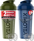 VELOMIX 2 Pack 28oz Protein Shaker Bottle