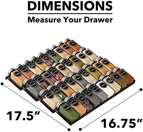 SpaceAid Spice Drawer Organizer
